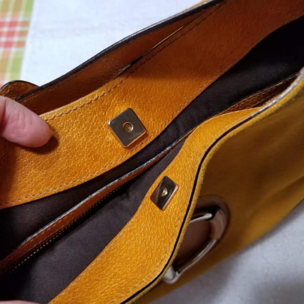 Gucci Mustard Suede and Leather Hasler Horsebit Sh - Picture 14 of 16